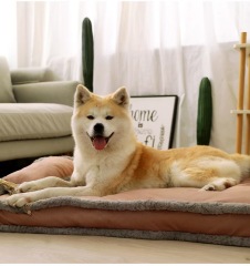 Imitation leather fabric dog mat removable and washable winter warm nest
