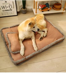 Imitation leather fabric dog mat removable and washable winter warm nest