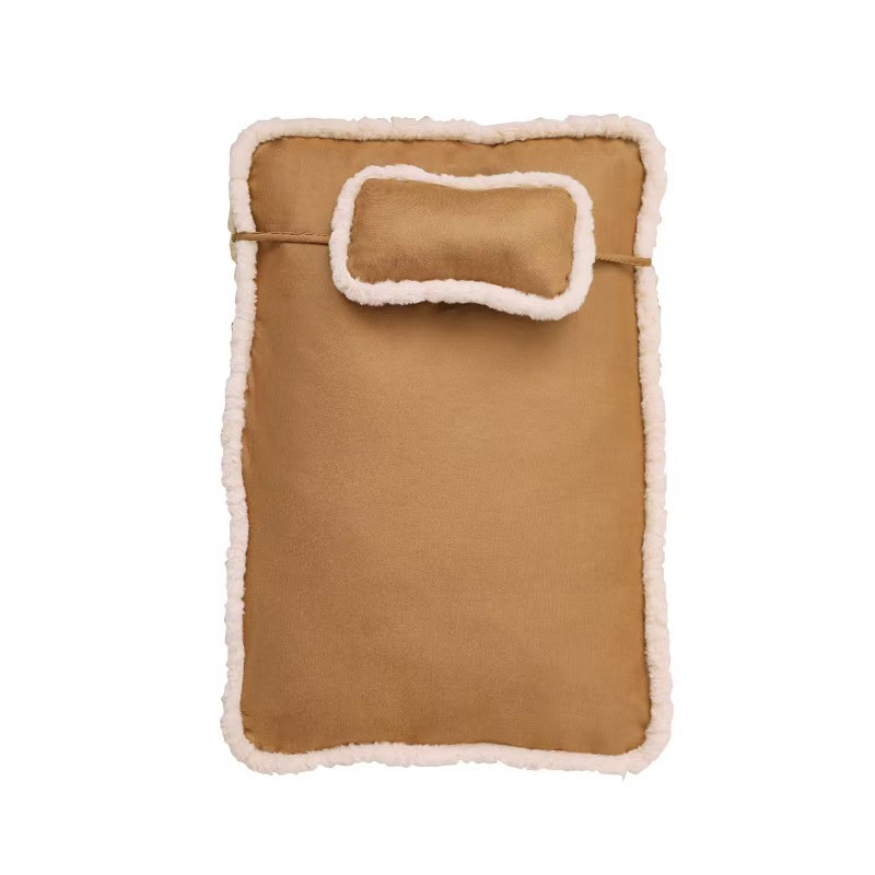 Imitation leather fabric dog mat removable and washable winter warm nest