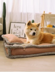 Imitation leather fabric dog mat removable and washable winter warm nest