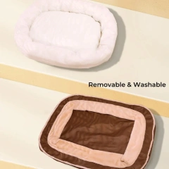 New Large Warm Deep Sleeping Bed Orthopedic Dog Bed Anti Collapse Plush Removable And Washable Double Sides Cushion