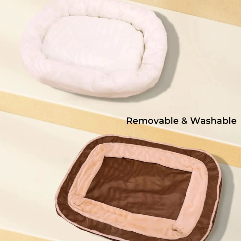 New Large Warm Deep Sleeping Bed Orthopedic Dog Bed Anti Collapse Plush Removable And Washable Double Sides Cushion