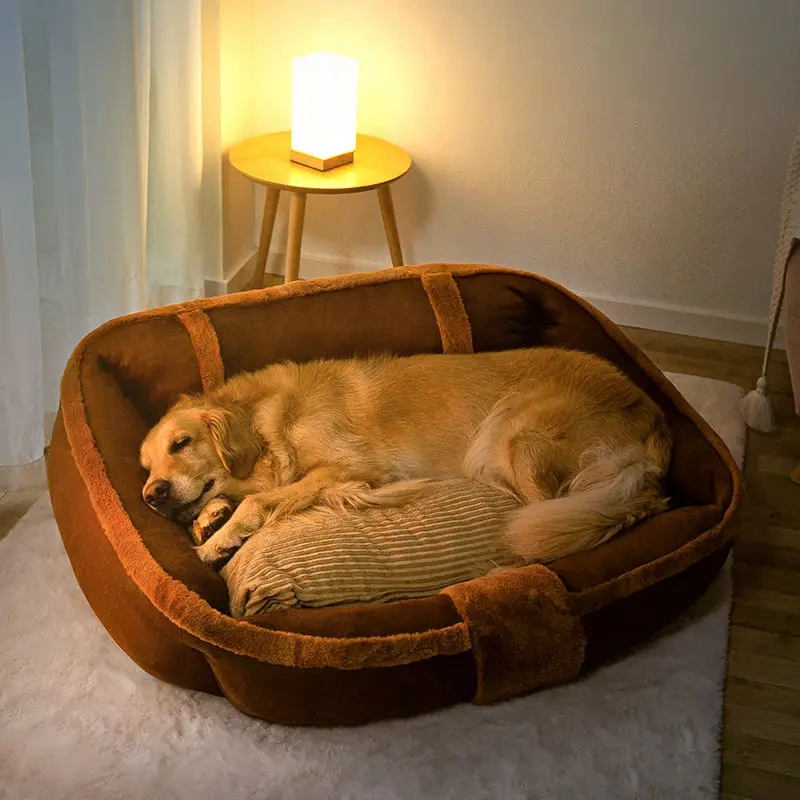 Large Dog Kennel, Large Dog, Golden Retriever, Oversized Bed Mat, Removable and Washable, Pet Supplies, Warm, Autumn, Winter