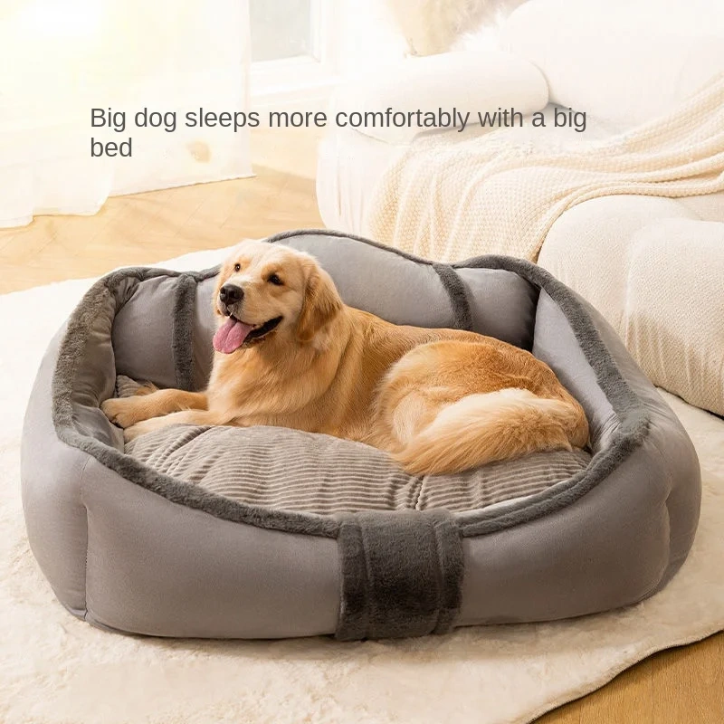 Large Dog Kennel, Large Dog, Golden Retriever, Oversized Bed Mat, Removable and Washable, Pet Supplies, Warm, Autumn, Winter