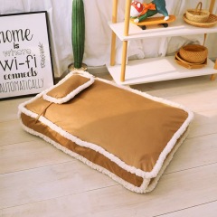 Imitation leather fabric dog mat removable and washable winter warm nest