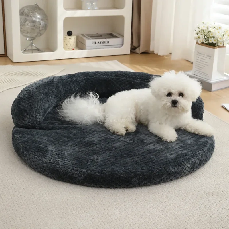 New Pet Bed Warm Winter Dog and Cat House Pineapple Pattern Cozy Mat for Dogs and Cats Comfortable Nest Pad