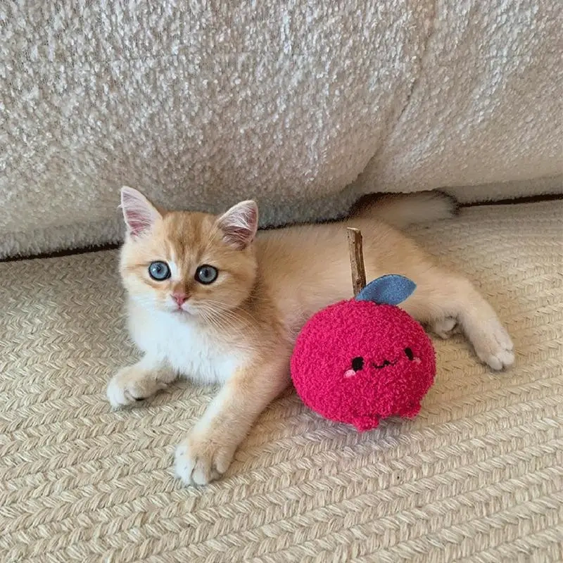 Chew Toy For Cats Funny Cute Onion Toy Cartoon Chew Stick Kittens Pet Supplies Natural Safe Cat Toy For Pet Cat Kitten Oral