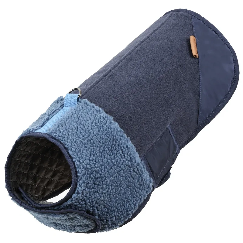 smvp Pet autumn winter thick short sleeved windproof adjustable down cotton jacket warm double-sided vest pet clothing