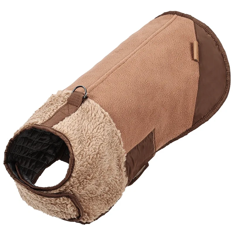 smvp Pet autumn winter thick short sleeved windproof adjustable down cotton jacket warm double-sided vest pet clothing