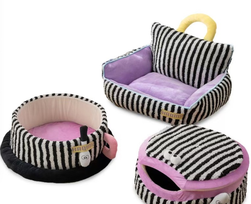 Hot Round Cat Nest In The Shape Of Cute Coffee Cup Soft Thick Bed Interior Sleeping Warm Comfortable High Quality Kennel