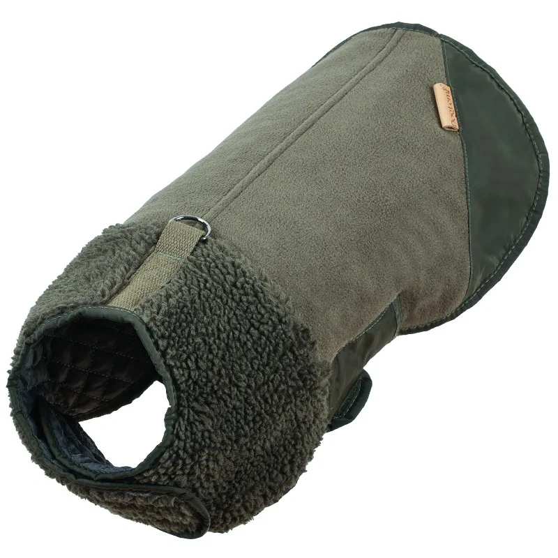 smvp Pet autumn winter thick short sleeved windproof adjustable down cotton jacket warm double-sided vest pet clothing