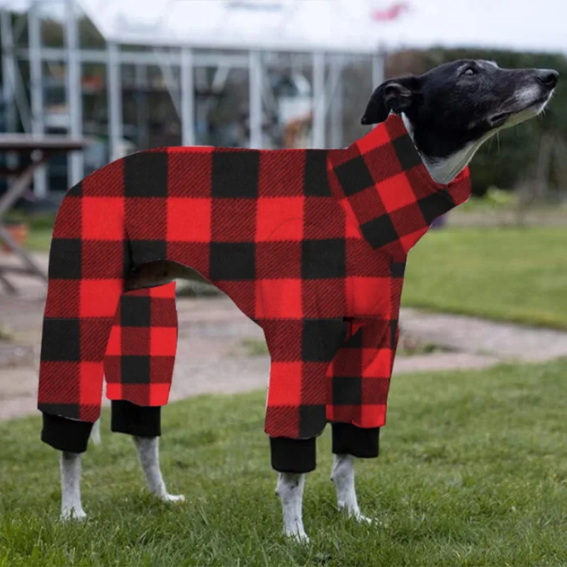 Dog Pajamas New Fashionable Pets Long Sleeve Pajamas For Medium Large Dogs Pets High Collar Autumn Winter Jumpsuit Clothes
