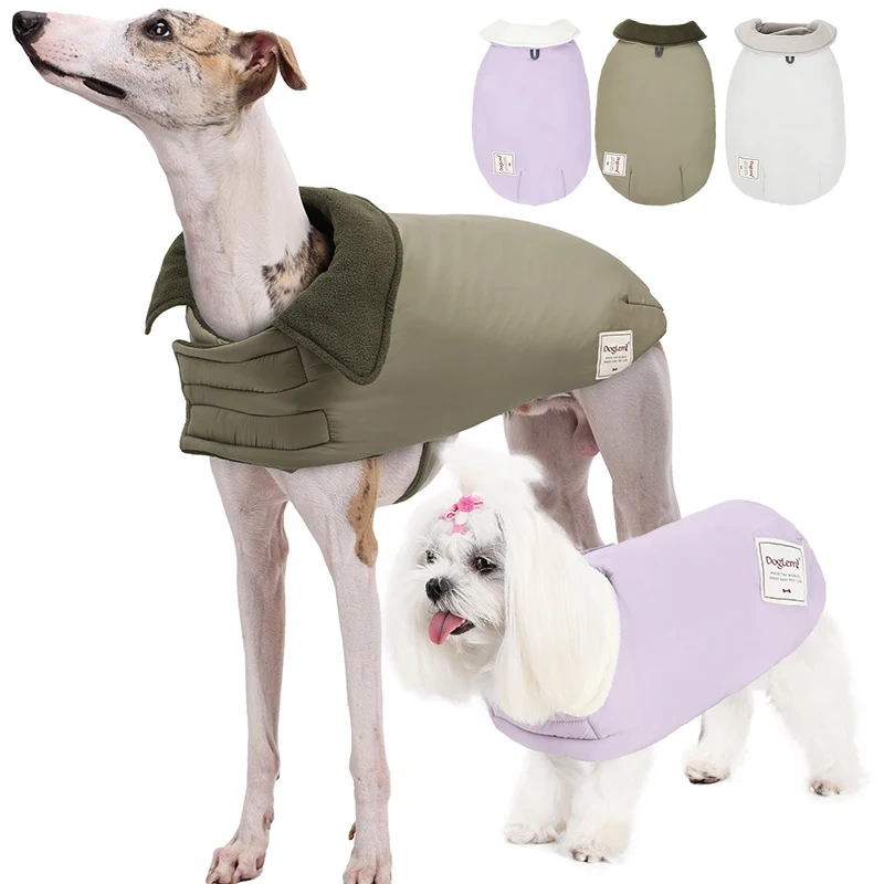 Dog Winter Clothes Soft Super Warm Puffy Coat for Small Medium Large Dogs Windbreak Waterproof Pet Jacket for Bulldogs Yorkshire