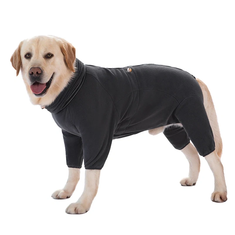 Camouflage Winter Big Dog Clothes Thicken Fleece Windproof Pet Jumpsuit Warm Coat Adjustable Pet Overalls for Medium Large Dogs