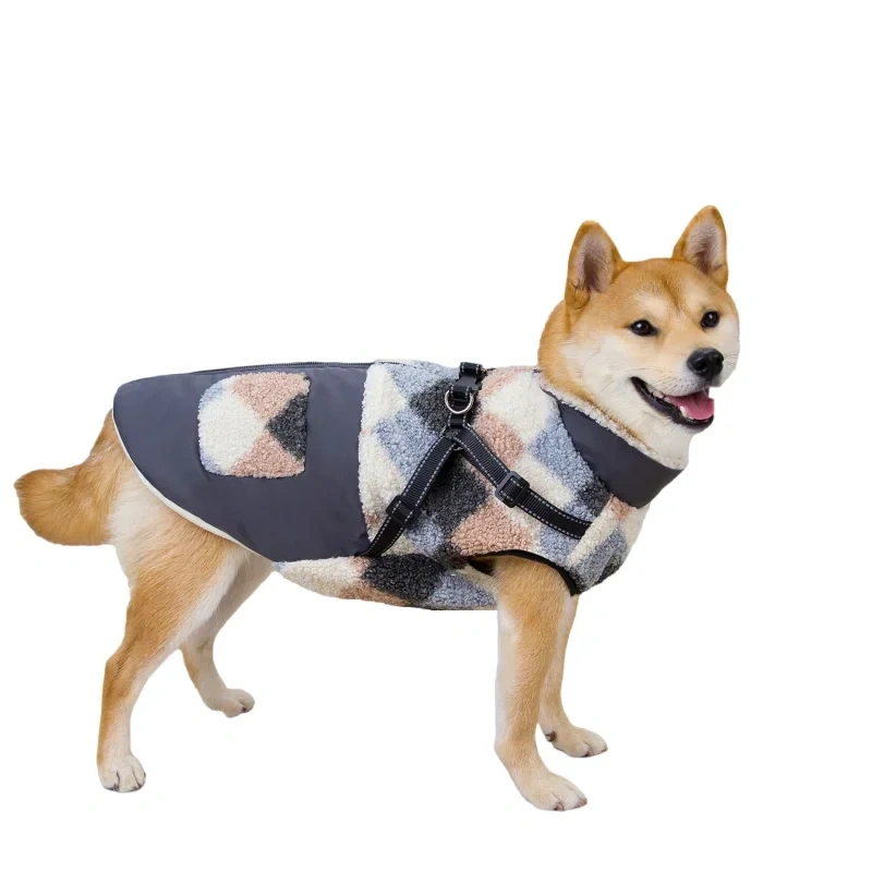 Pet Clothes Winter Dog Coat Jacket Corgi Shiba Inu Border Collie Samoyed Husky Golden Retriever Big Dog Clothing Apparel Costume