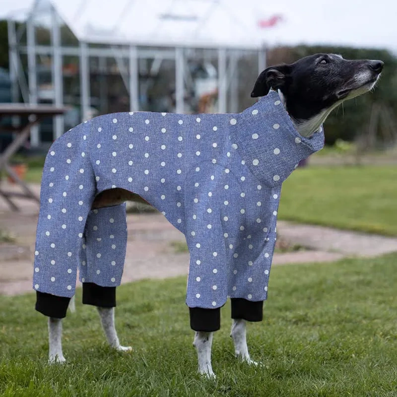 Dog Pajamas New Fashionable Pets Long Sleeve Pajamas For Medium Large Dogs Pets High Collar Autumn Winter Jumpsuit Clothes