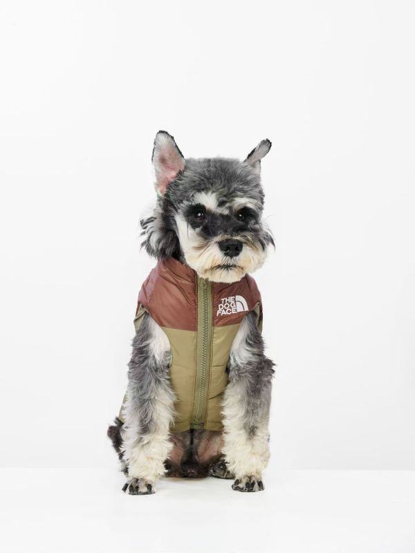 Dog Clothes Autumn Winter Dog Jacket Teddy Schnauzer Bomei Corgi Pet Black Warm Down Vest Dog Clothes for Small Big Dogs