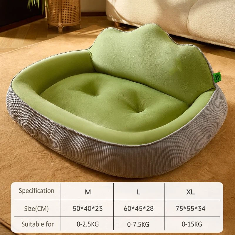 Warm Dog Sofa Bed Thickened Plush Dog Kennel Mattress Large Cat Nest Sofa Washable Pet Sleeping Mats Soft Puppy Pets Supplies