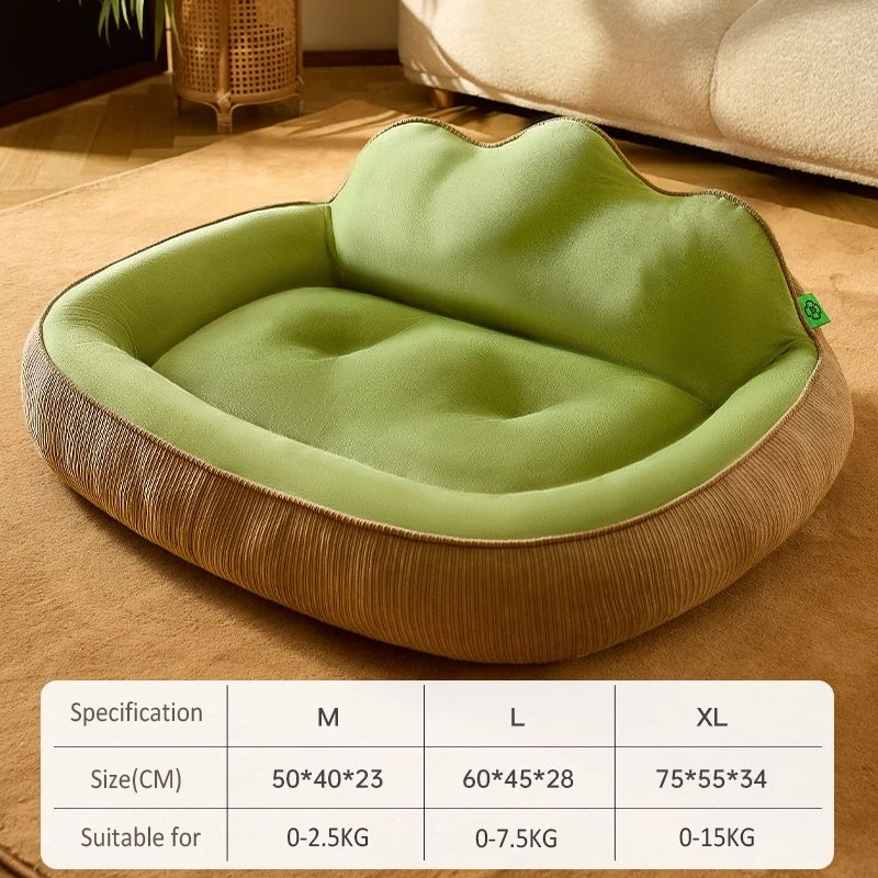 Warm Dog Sofa Bed Thickened Plush Dog Kennel Mattress Large Cat Nest Sofa Washable Pet Sleeping Mats Soft Puppy Pets Supplies