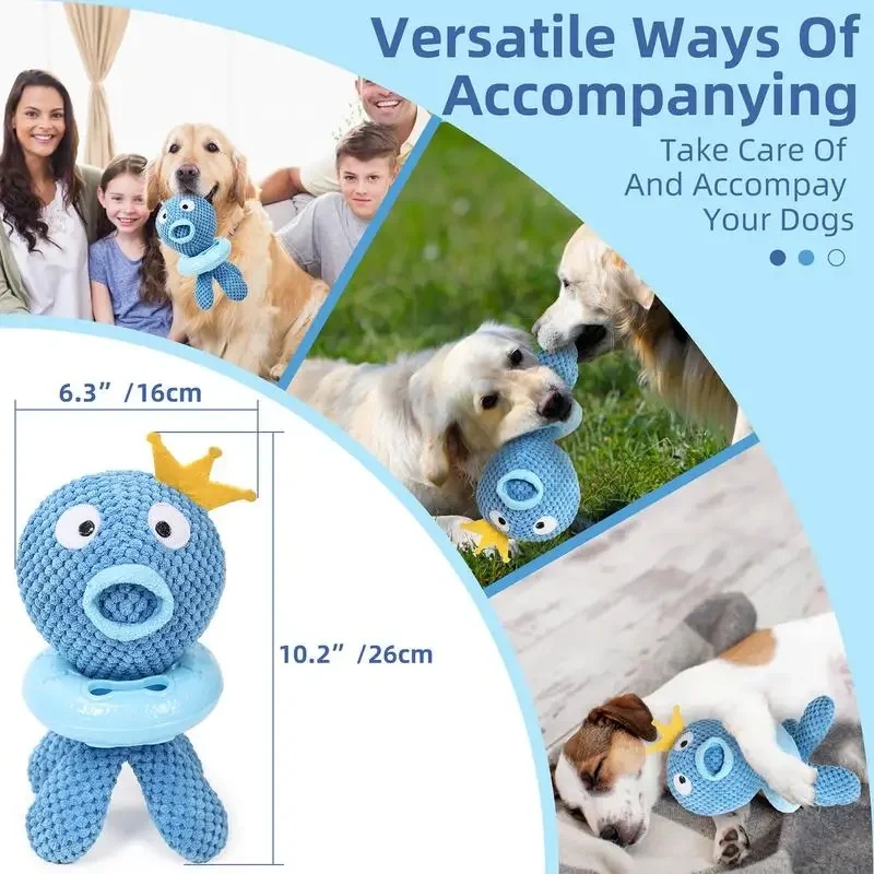 Chew Toys for Dogs Cartoon Squeeze Doll Dog Enrichment Toys Dogs Entertainment Supplies To Reduce Boredom for Pet Shelter Home