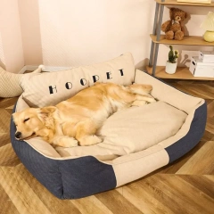 Kennel Four Seasons Universal Removable and Washable Medium Large Dog Mat Winter Golden Retriever Corgi Mattress Pet Supplies