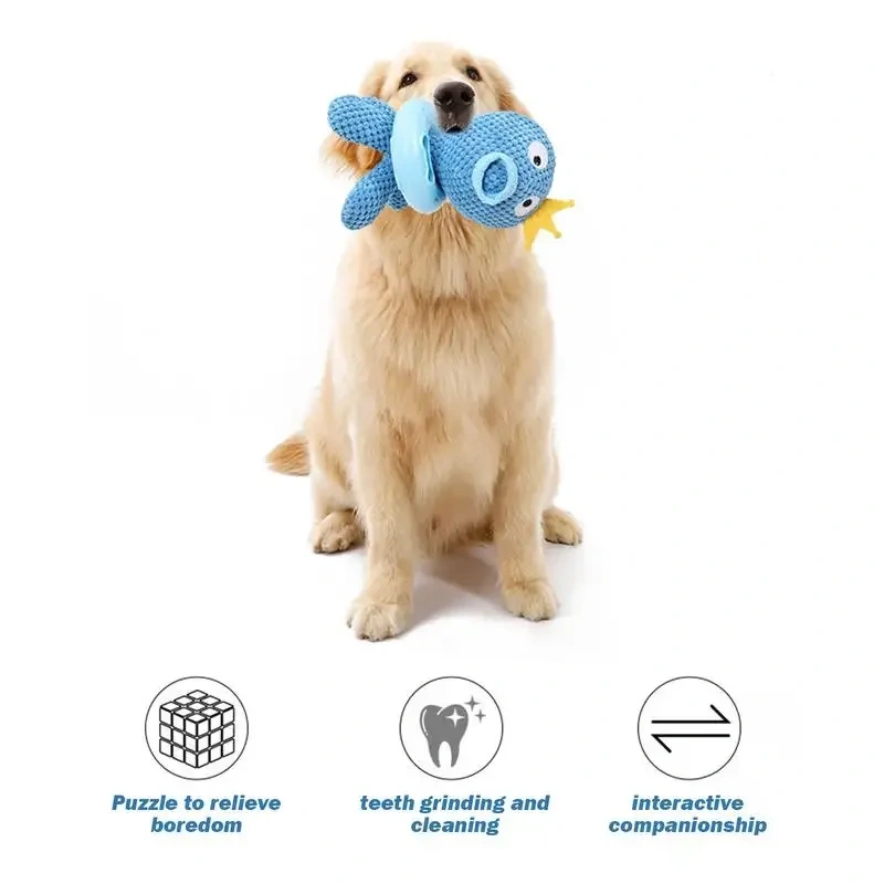 Chew Toys for Dogs Cartoon Squeeze Doll Dog Enrichment Toys Dogs Entertainment Supplies To Reduce Boredom for Pet Shelter Home