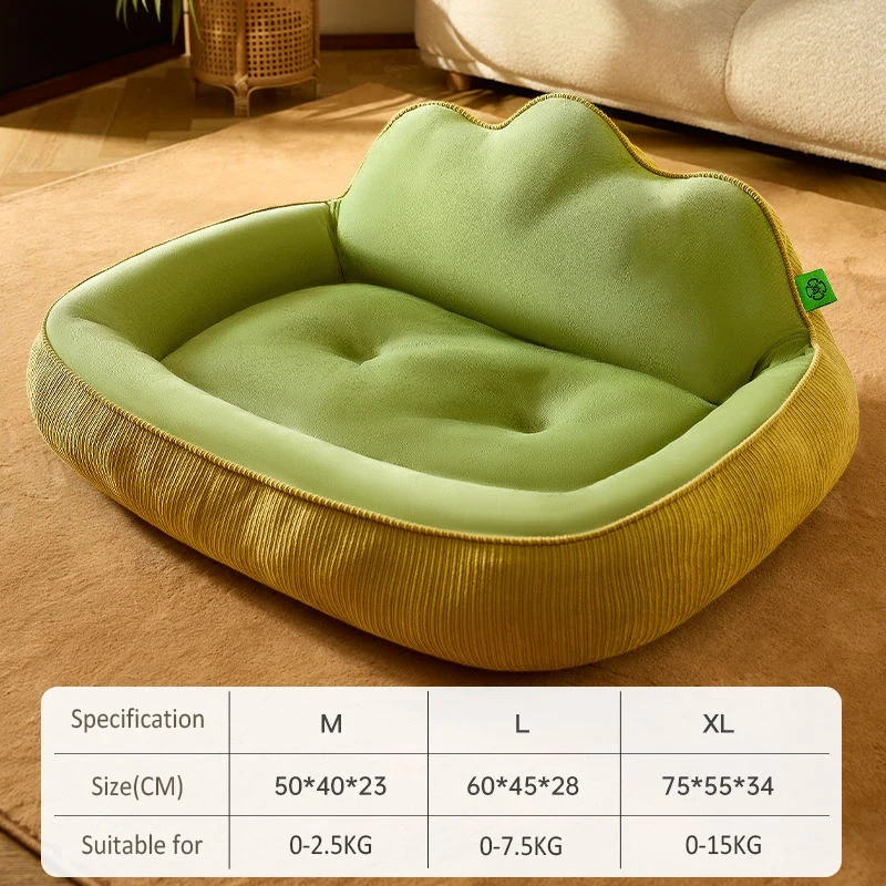 Warm Dog Sofa Bed Thickened Plush Dog Kennel Mattress Large Cat Nest Sofa Washable Pet Sleeping Mats Soft Puppy Pets Supplies