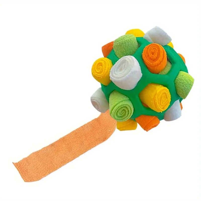1Pcs Interactive Dog Toy - Sniffing Ball for Hiding Treats - Rubber Puzzle Ball for Mental Stimulation Pet Supplies