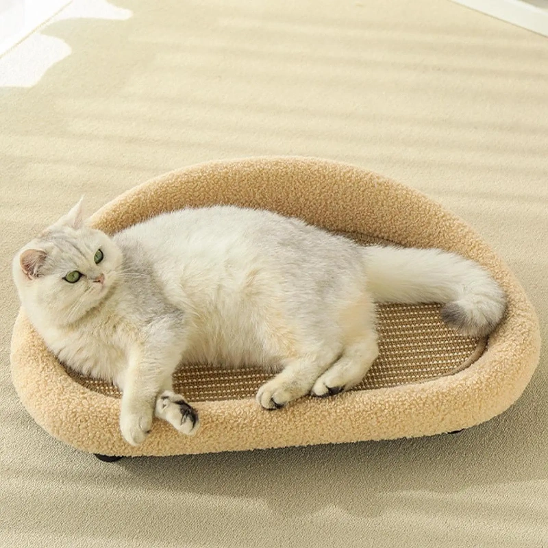 Sisal Cat Scratcher Pet Couch Chair for Comfort and Support Kitten Puppy
