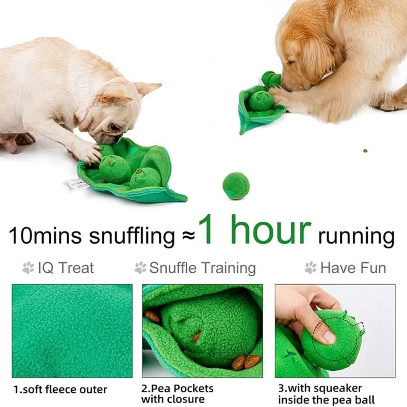 Plush Treat Dispenser Snuffle Mat Slow Feeder Dog Snuffle Bowl Dog Puzzle Toys Pet Supplies Puppy Chew Toy Sniffing Dog Toy
