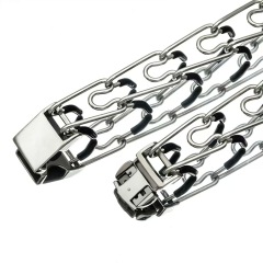 Stainless Steel Removable Training Dog Collar, Stimulation Dog Collar