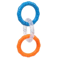 Dog Chewing Toy Loop Rings for Aggressive Chewer TPR Teething Loop Puppy Toy Dog Chew Pacifier Pulling Toy Pet Supplies