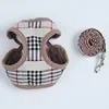 Designer Pet Cat Dog Harness Lead Set Leash Reversible Luxury Dog Vest Harness For Small Dogs Chihuahua Pug Chest Strap Puppy