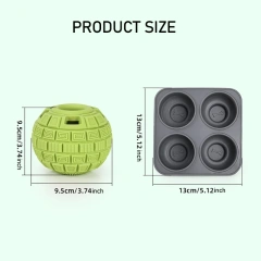 Chew Resistant Dog Puzzle Toy Treat Feeder Slow Eating Digestive Health Feeder