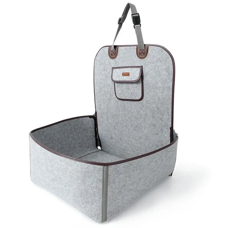 Car Pet Cushion Seat For Dogs Large Felt Cloth Carrier Seat Covers Transporter Fence Protective Boot Drive Travel Mat Products