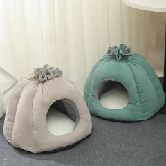 Cat Bed Creative Money Bag Shape Warm Cat Cave Soft Cotton Pet Bed for Indoor Cats Kittens and Small Dogs Houses Non-Slip Bottom
