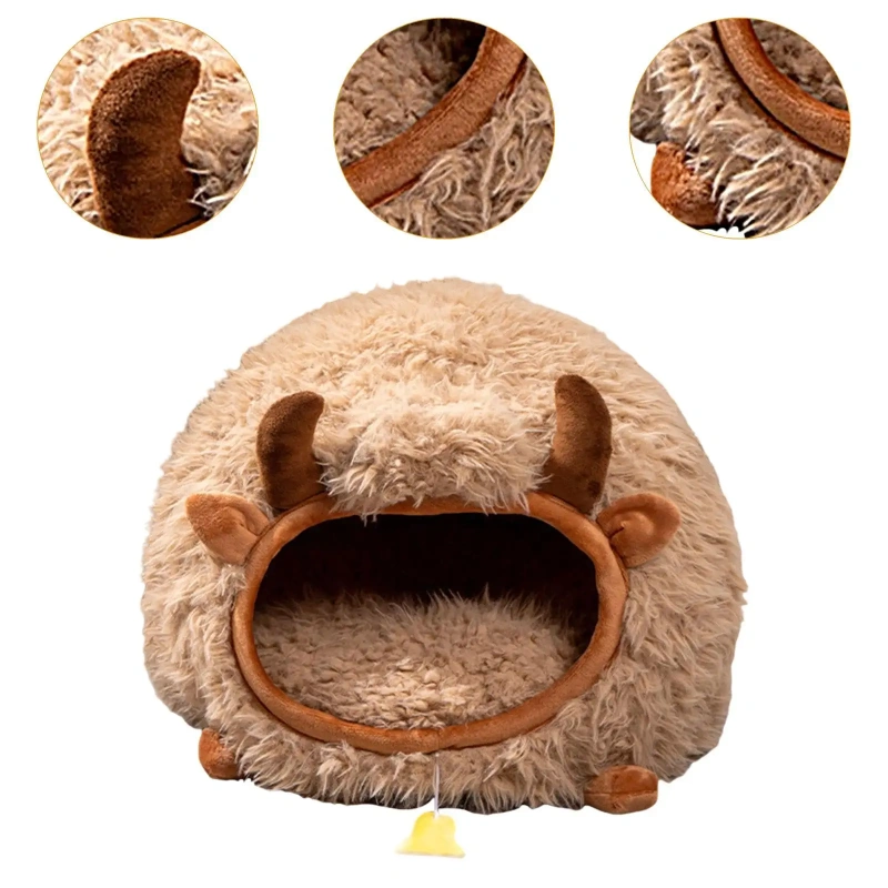 Cat Bed Dog Bed Comfortable Hideout Lightweight for Indoor Cats Nest Cat House for Pet Accessories Dog Kittens Kitty