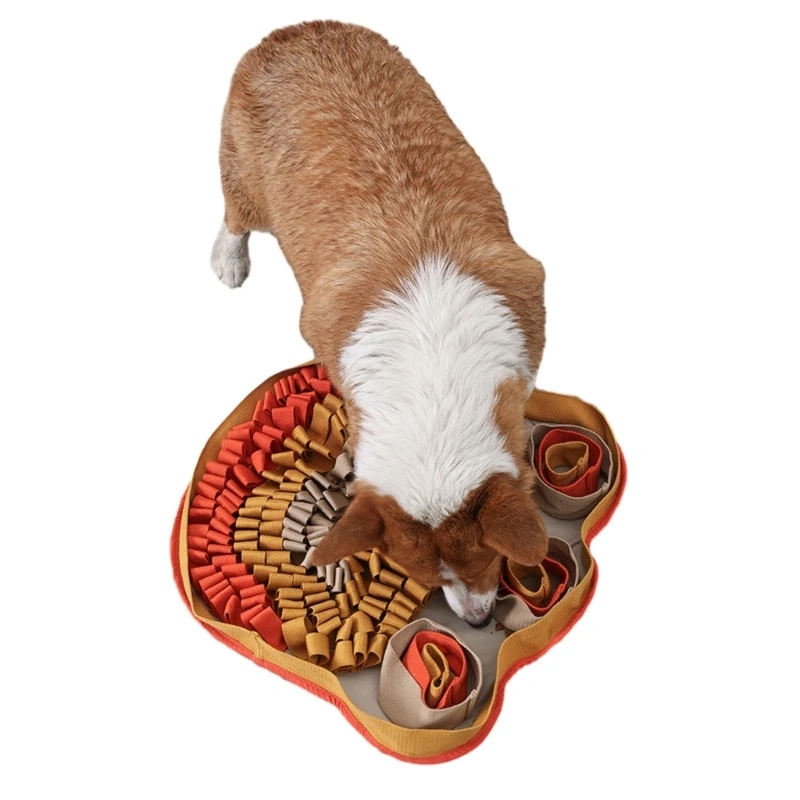 Dog Snuffle Treat Dispensing Blanket for Dogs Interactive Puzzle Pet Chew Toy Reducing Boredom Foraging Skill