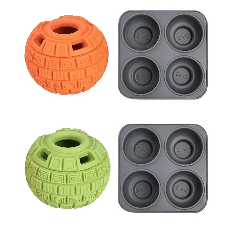 Chew Resistant Dog Puzzle Toy Treat Feeder Slow Eating Digestive Health Feeder