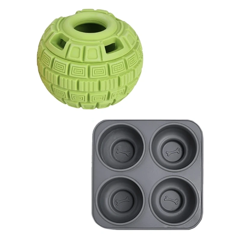 Chew Resistant Dog Puzzle Toy Treat Feeder Slow Eating Digestive Health Feeder