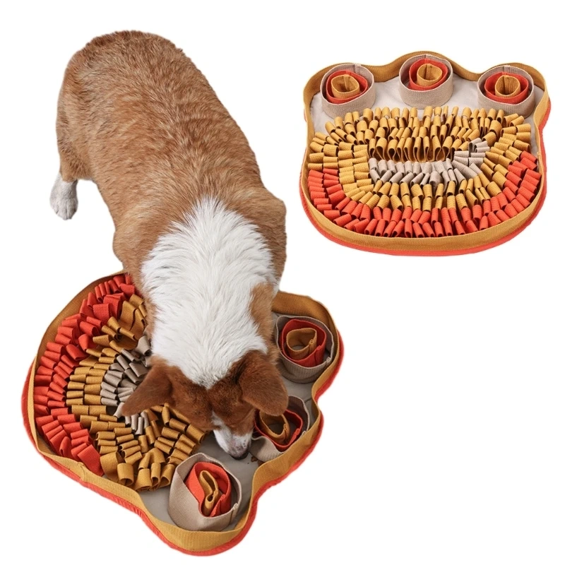 Dog Snuffle Treat Dispensing Blanket for Dogs Interactive Puzzle Pet Chew Toy Reducing Boredom Foraging Skill