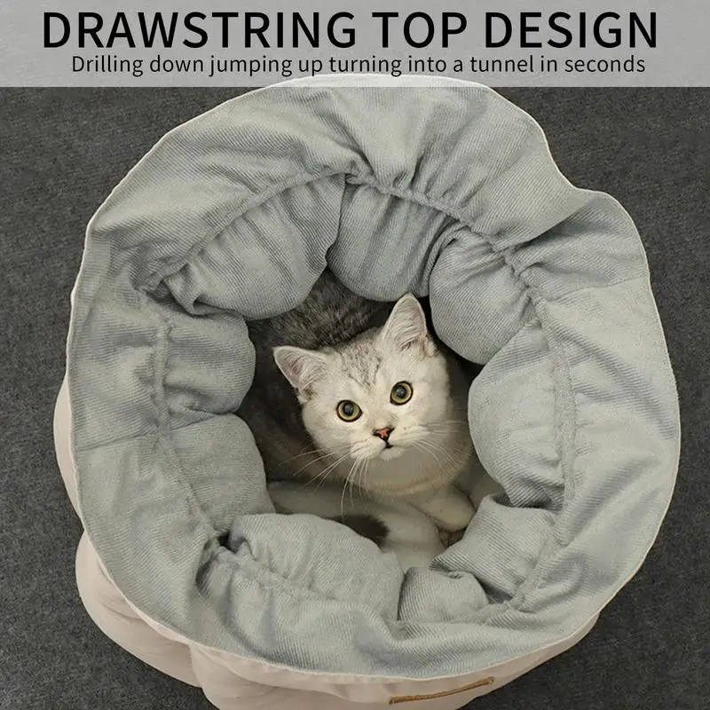Cat Bed Creative Money Bag Shape Warm Cat Cave Soft Cotton Pet Bed for Indoor Cats Kittens and Small Dogs Houses Non-Slip Bottom