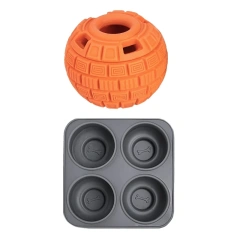 Chew Resistant Dog Puzzle Toy Treat Feeder Slow Eating Digestive Health Feeder