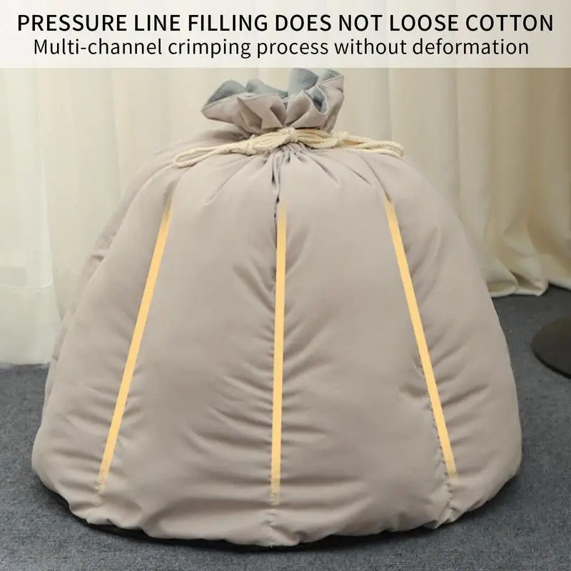 Cat Bed Creative Money Bag Shape Warm Cat Cave Soft Cotton Pet Bed for Indoor Cats Kittens and Small Dogs Houses Non-Slip Bottom