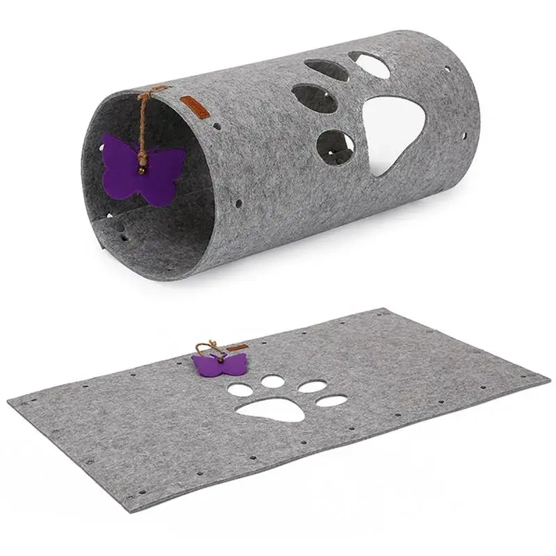 DIY Cat Tunnel Toys Outdoor Cats Training Toy Stitching For Cats Katten Interactive Foldabe Tunnel Tubes Pet Toy