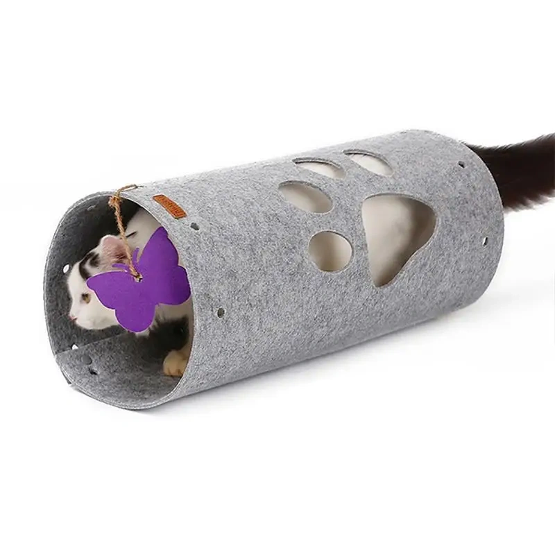 DIY Cat Tunnel Toys Outdoor Cats Training Toy Stitching For Cats Katten Interactive Foldabe Tunnel Tubes Pet Toy