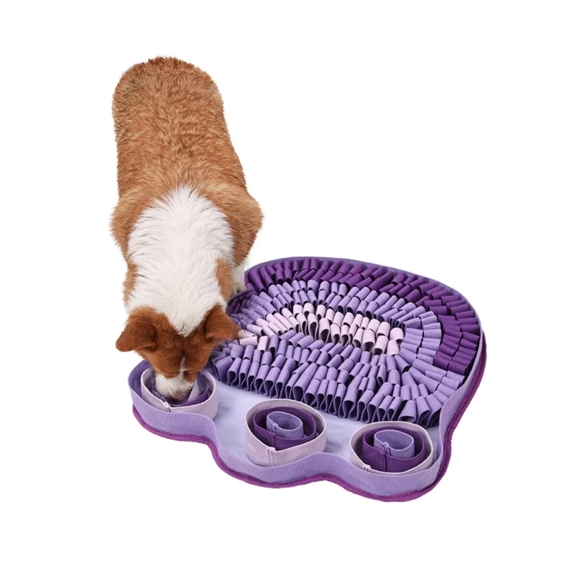 Dog Snuffle Treat Dispensing Blanket for Dogs Interactive Puzzle Pet Chew Toy Reducing Boredom Foraging Skill