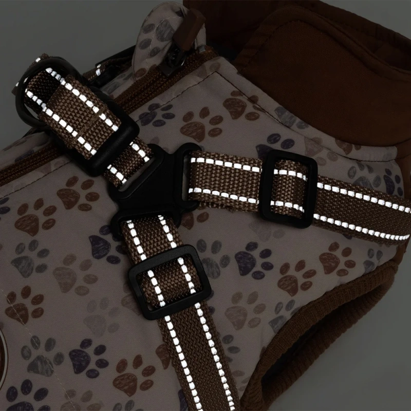Wholesale Luxury Dog Jackets Vest Factory Hoodie Pet Clothes Waterproof Dog Coat With Harness Dog Trench Coat
