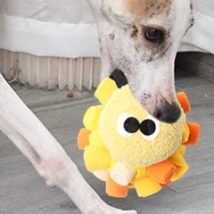Caterpillar shape Pet Sniffing Fried Ball Toy Dog Blind Box Hidden Food Bubble Rubber Ball Sniffing Puzzle Anti-demolition Toy