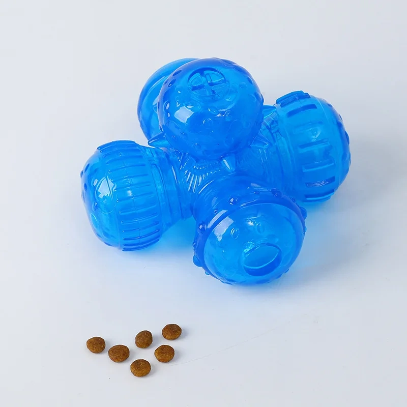 Pet Toy Food Leaker Cross-pass Dog Food Leakage Ball Bite-resistant Training Educational Dog Training Toy Dog ​​toy Ball